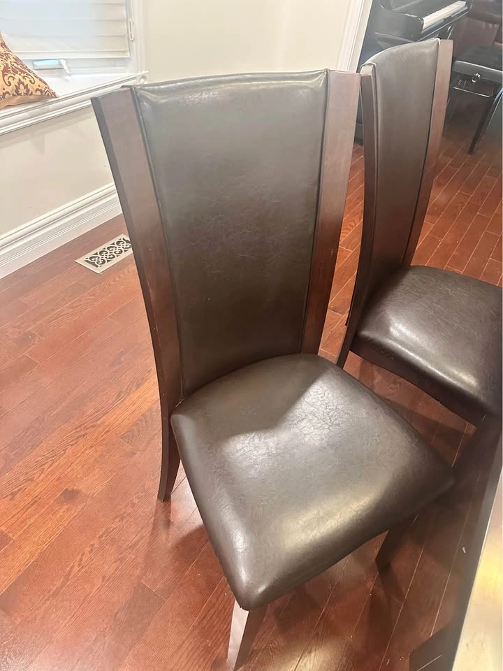 Extendable Dark Espresso Dining Table Set + 6 Chairs - photo 4