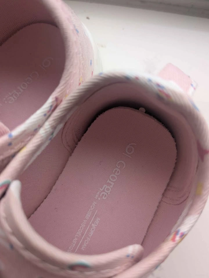 George toddler sneakers with rainbow/unicorn print - size 6 - photo 2