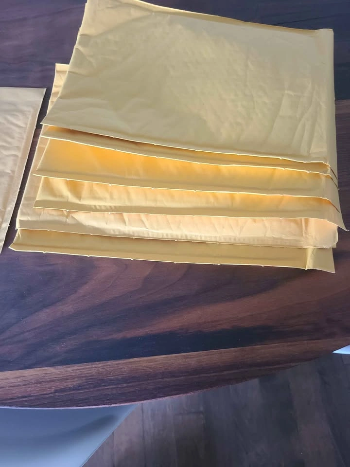 New Assorted Yellow Bubble Mailers 8 large 1 Small - photo 3