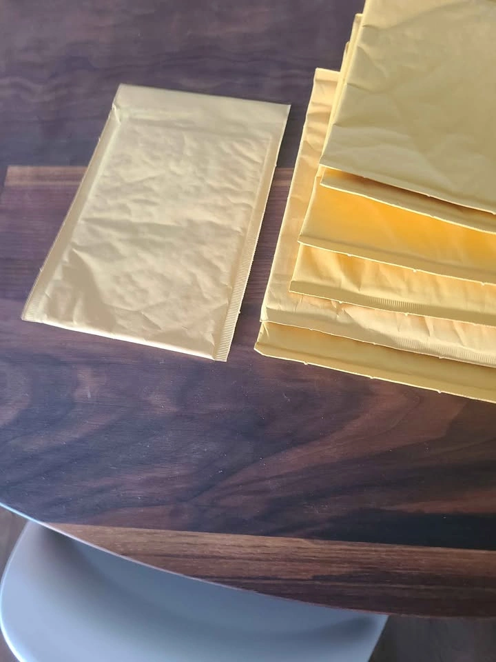 New Assorted Yellow Bubble Mailers 8 large 1 Small - photo 4