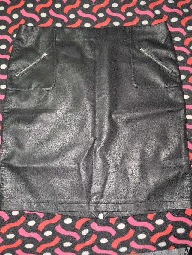 Dex Faux Leather Skirt