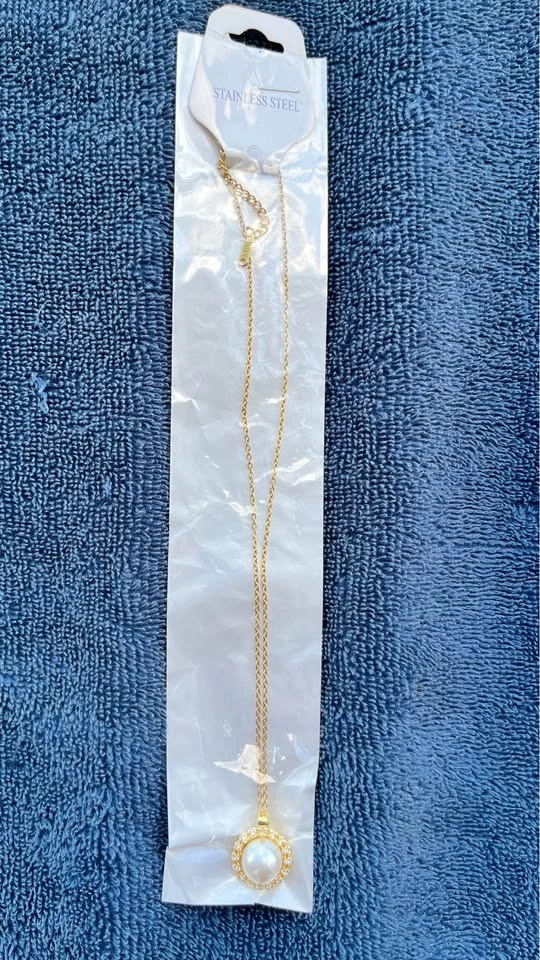New Stainless Steel Gold Classic Halo Necklaces - photo 2