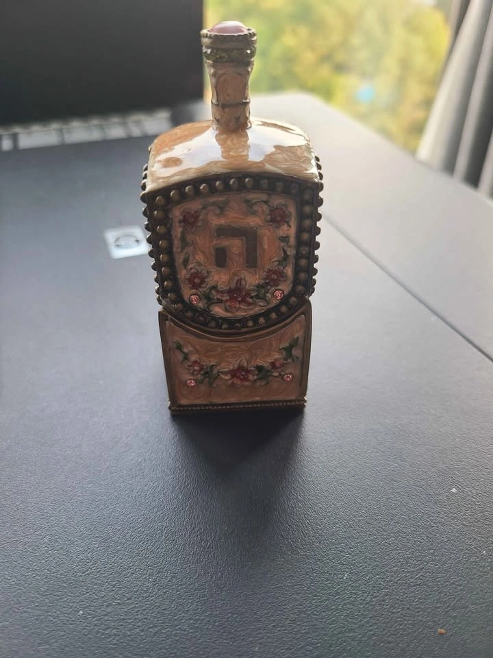 Vintage Enameled Jeweled Dreidel on a Enameled stand - photo 4