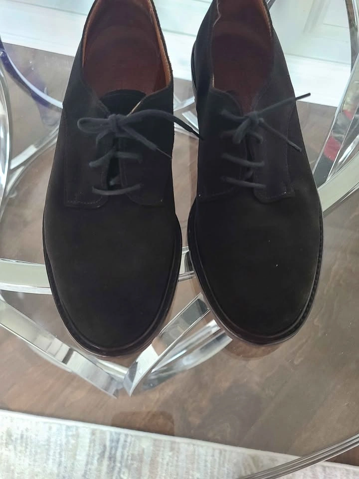 Emporio Armani Suede Derby Shoes Size 40.5 - photo 2