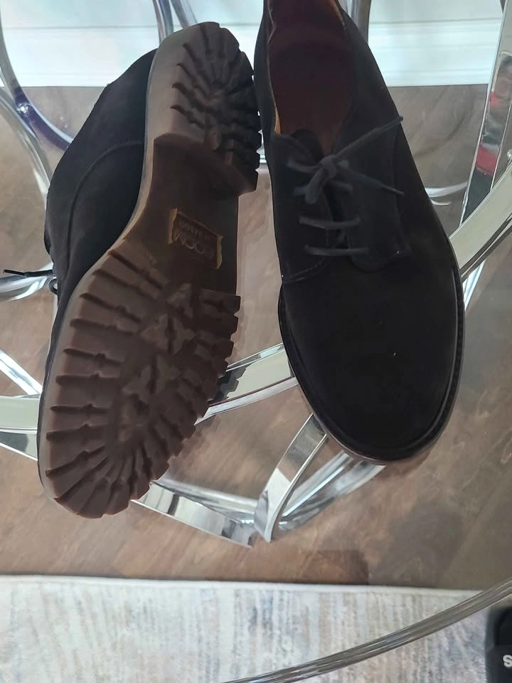 Emporio Armani Suede Derby Shoes Size 40.5 - photo 3