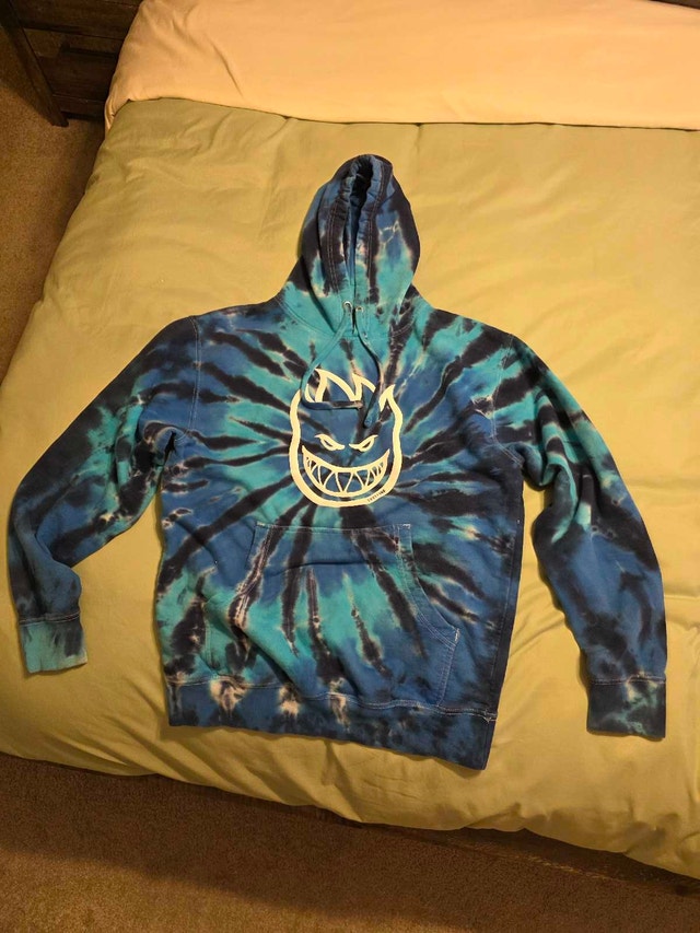 Spitfire/The End Blue Tie Dye Hoodie