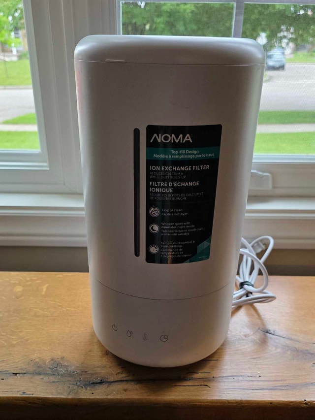 NOMA 3-Speed Top-Fill Ultrasonic Cool Mist Air Humidifier - photo 2