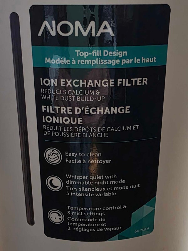 NOMA 3-Speed Top-Fill Ultrasonic Cool Mist Air Humidifier - photo 3