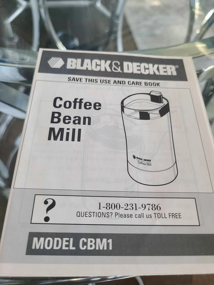 Vintage BLACK + DECKER Coffee Bean Mill Spice Grinder White Mode - photo 5