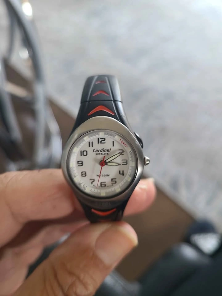 Sporty Cardinal Nitelite W1111 Black & Red Women/Girls Watch - photo 2