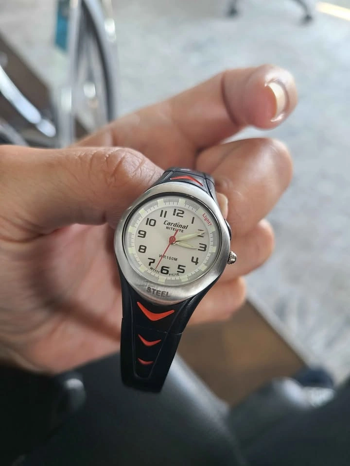 Sporty Cardinal Nitelite W1111 Black & Red Women/Girls Watch - photo 3