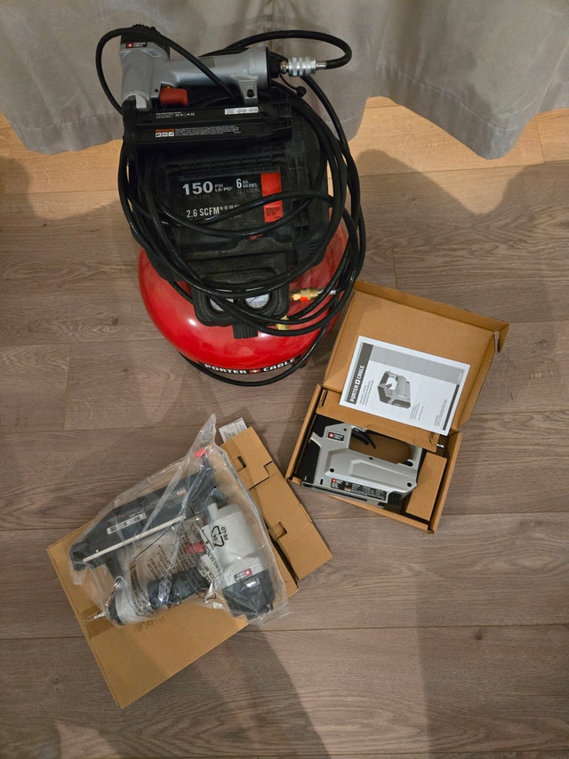 Porter-Cable 6-Gallon Air Compressor & 3-Nailer Combo Kit