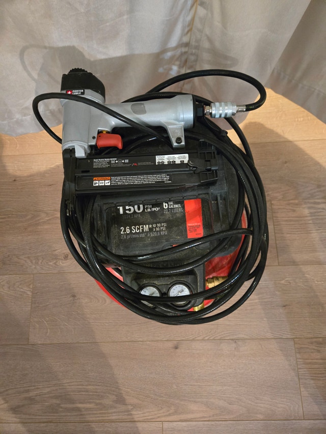 Porter-Cable 6-Gallon Air Compressor & 3-Nailer Combo Kit - photo 2