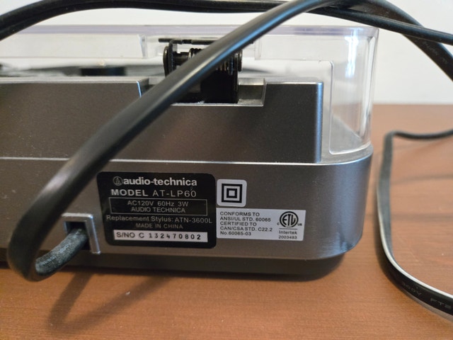 For Parts or Repair: Audio-Technica AT-LP60 Turntable - photo 3