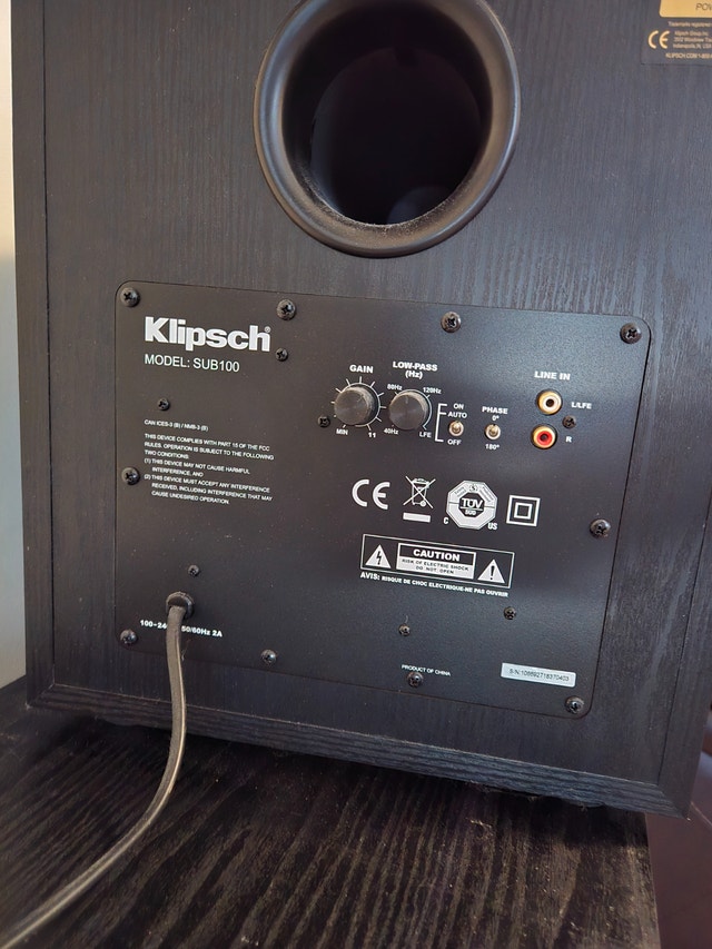 Klipsch SUB100NA Subwoofer - photo 2