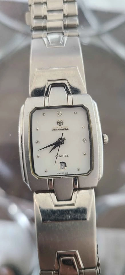 SWISS ARCHI 22K Gold Electro Plated Quartz mens Watch 6509M - photo 2