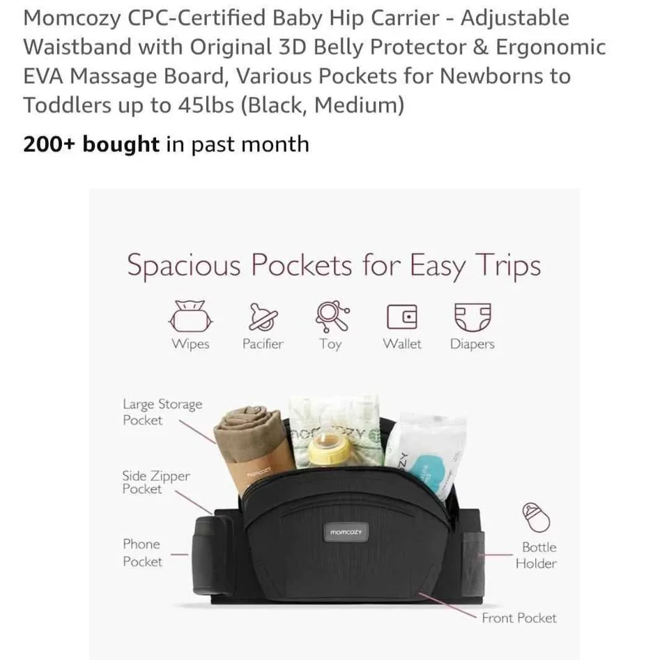 Momcozy Baby hip carier image indicator(2)