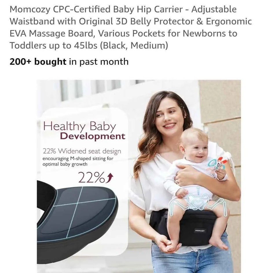 Momcozy Baby hip carier image indicator(3)
