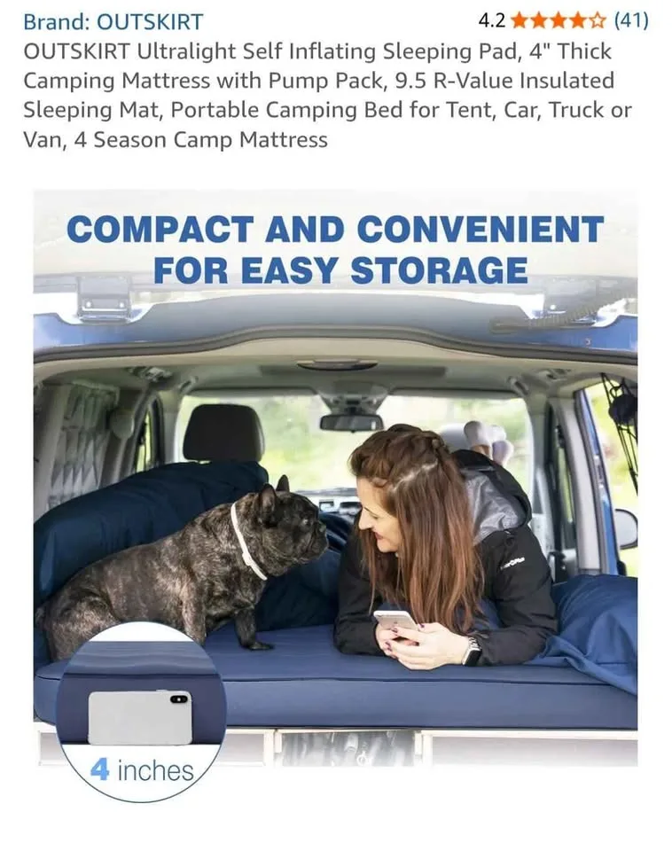 Ultra Light self inflating mattress for camping image indicator(5)