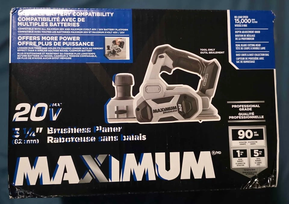 NEW - MAXIMUM 20V Brushless Planer - photo 2