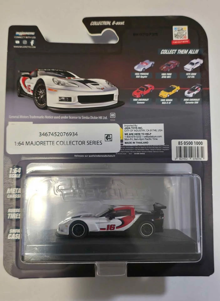 Majorette 2005 Chevrolet Corvette C6R 1:64 Diecast Car - photo 2