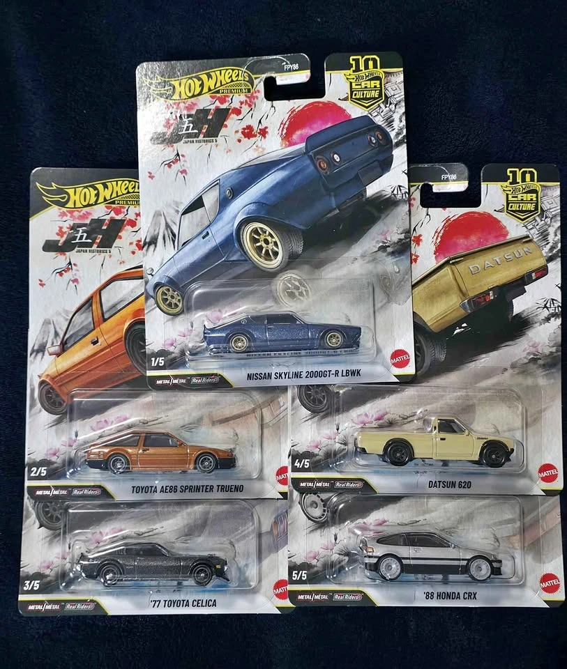 Hot Wheels Premium Car Culture Japan Historics 5 Set