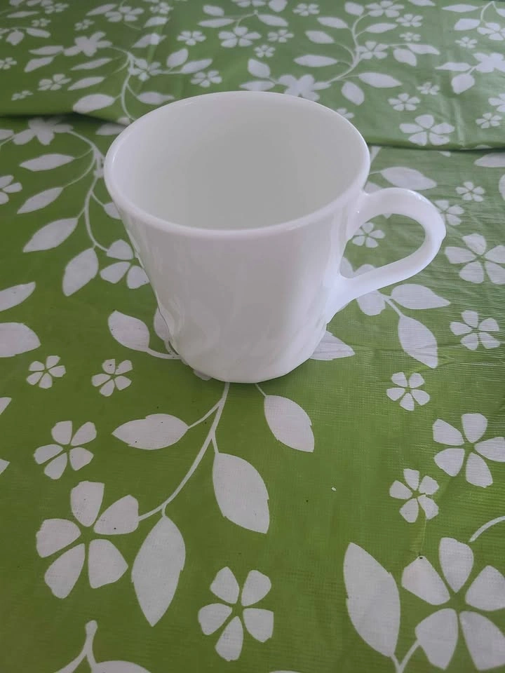 Vintage Corning White Swirl Mugs - Set of 6 - photo 3