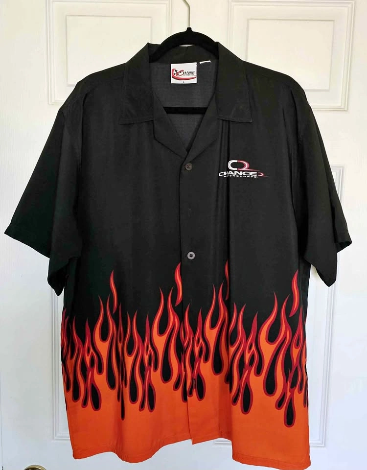 Vintage NASCAR Chase Authentics Dale Earnhardt Jr. #8 Flame Shir