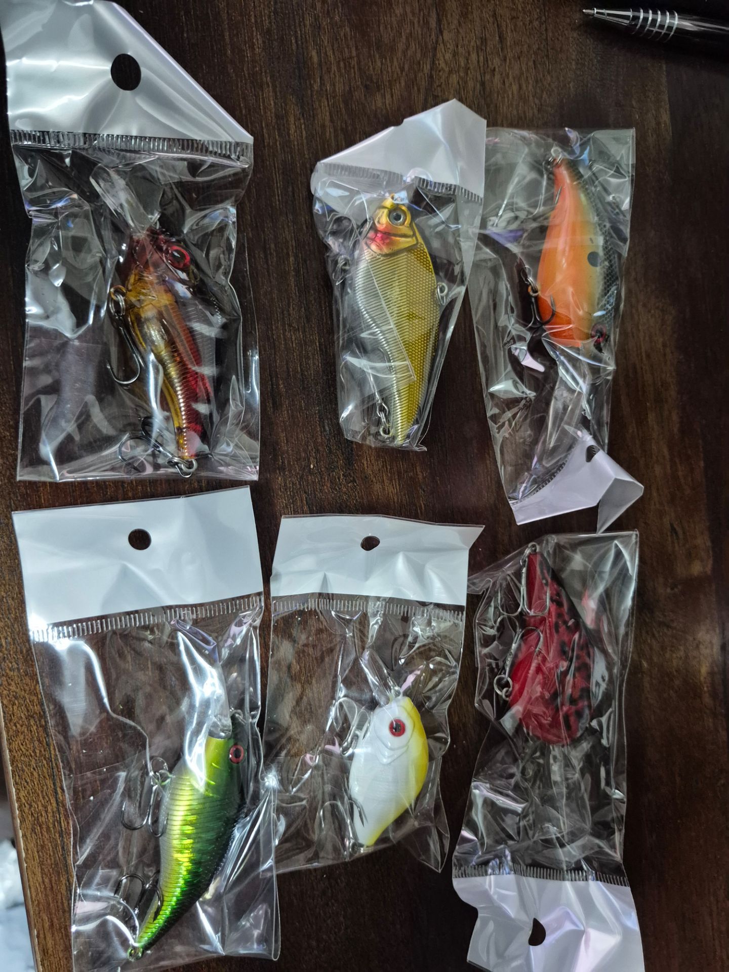 Fishing lures 6 piece set