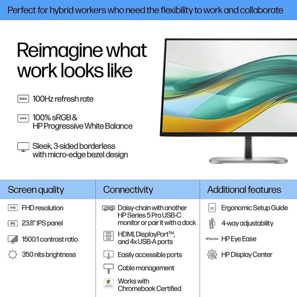 HP FHD 100 Hz Monitor - Unopened Box - photo 3