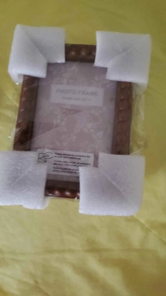 Walnut Colored Pine Bead Photo Frame 4x6 - photo 5