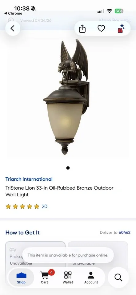 Triarch International TriStone Lion Outdoor Wall Light (6) - photo 4