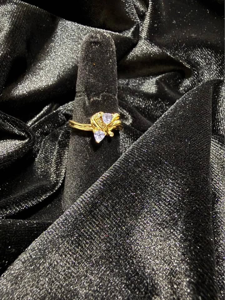 Vintage Le Vian 14K Trillion-Cut Tanzanite Bypass Ring - photo 4