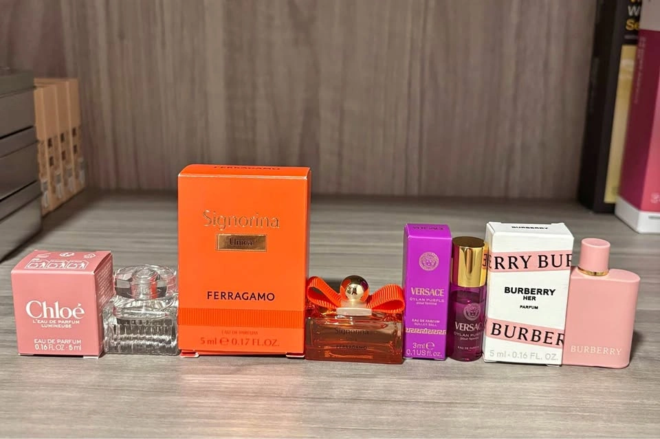 Designer Perfume Miniature 4-Piece Set for women (3ml to 5ml eac