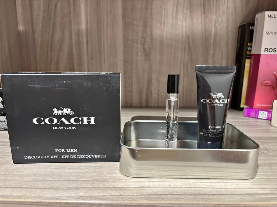 Coach For Men EDT Gift Set 7.5ml + Shower Gel 30ml BNIB