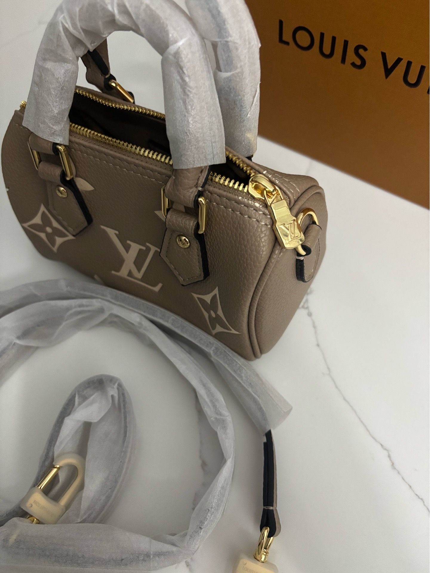 Brown and tan louis vuitton speedy 16 - photo 5