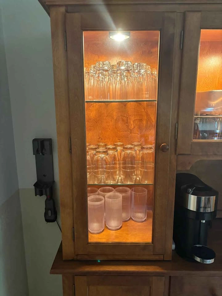 Solid Natural Wood Kitchen Hutch - photo 4