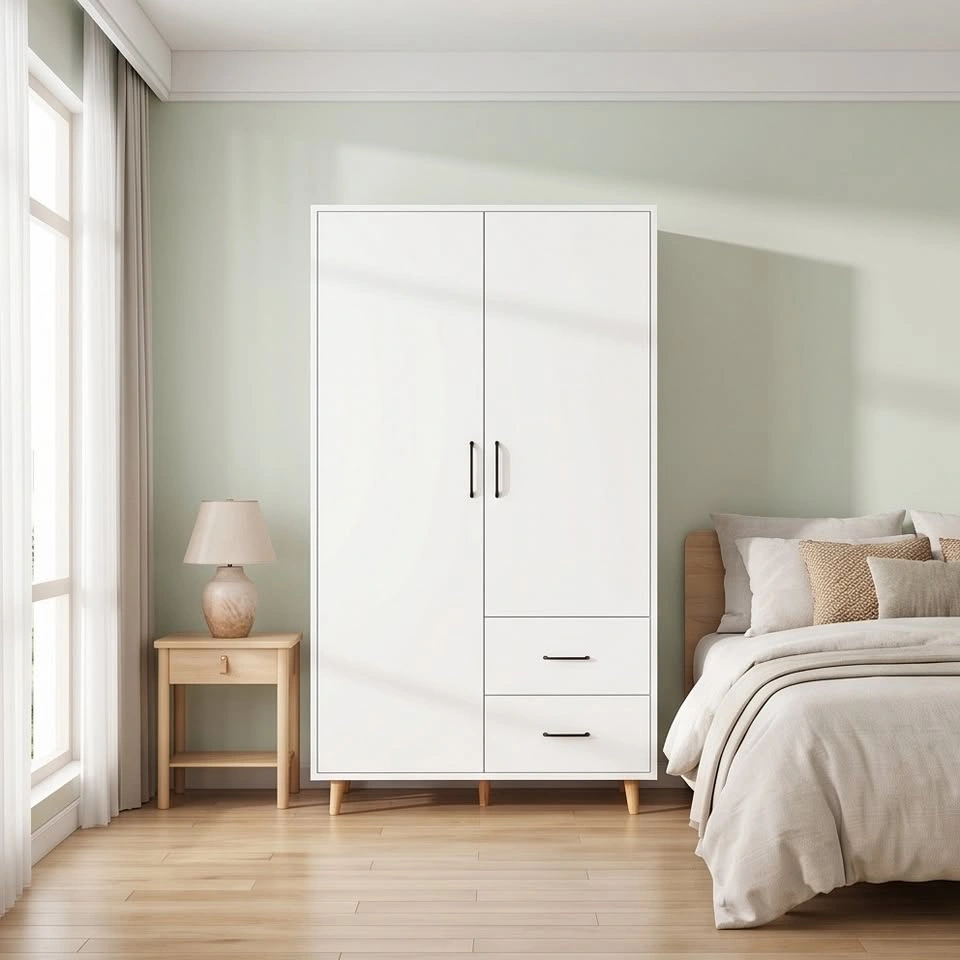 Sleek Space-Saving Wardrobe with Minimalist Design - photo 2