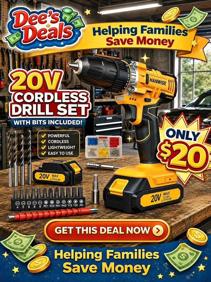 20V Cordless Power Drill set BRAND NEW IN BOX ONLY $20