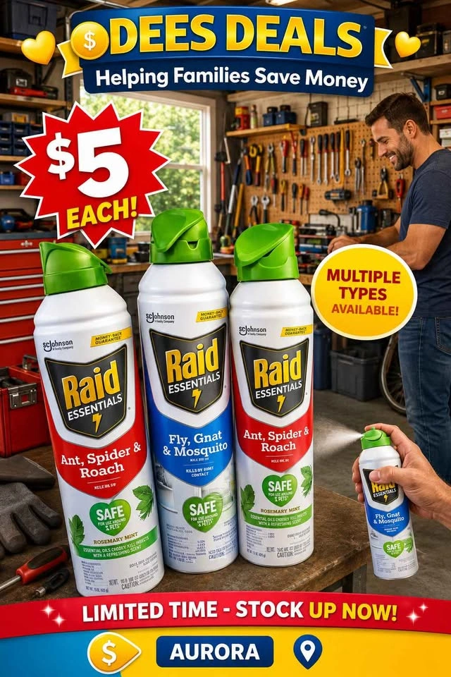 Raid bug spray Only $5 - photo 2