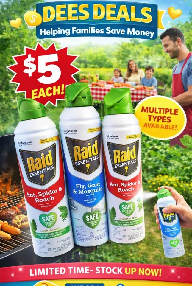 Raid bug spray Only $5 - photo 3