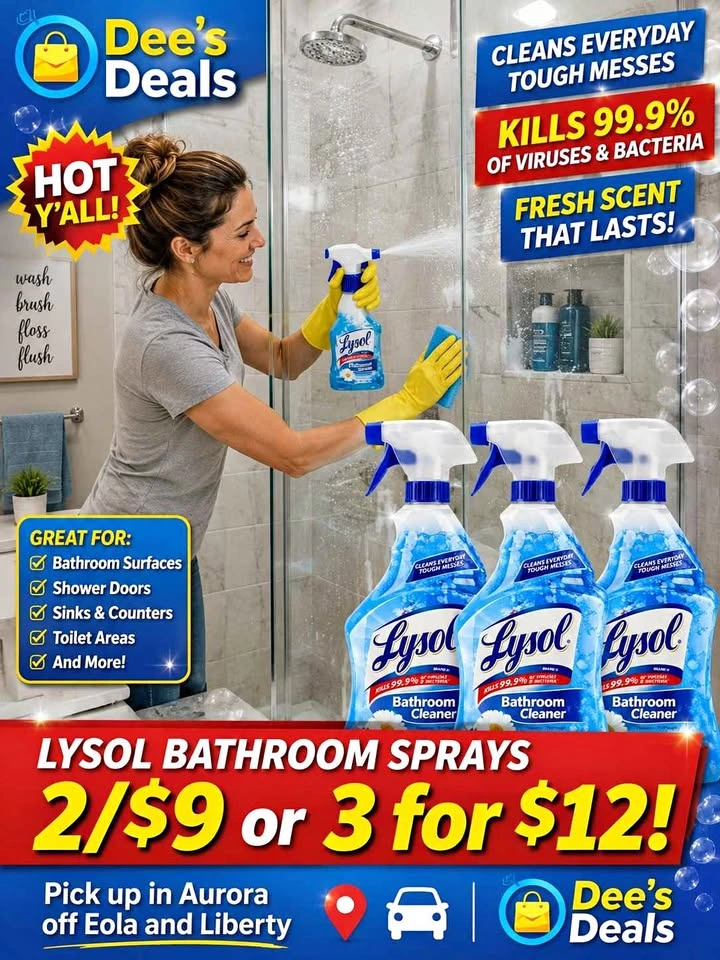 Lysol cleaner 3 for $12