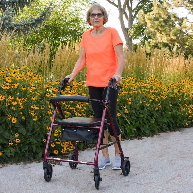 ProBasics 300 lbs Aluminum Rollator Walker with Seat BRAND NEW - photo 2