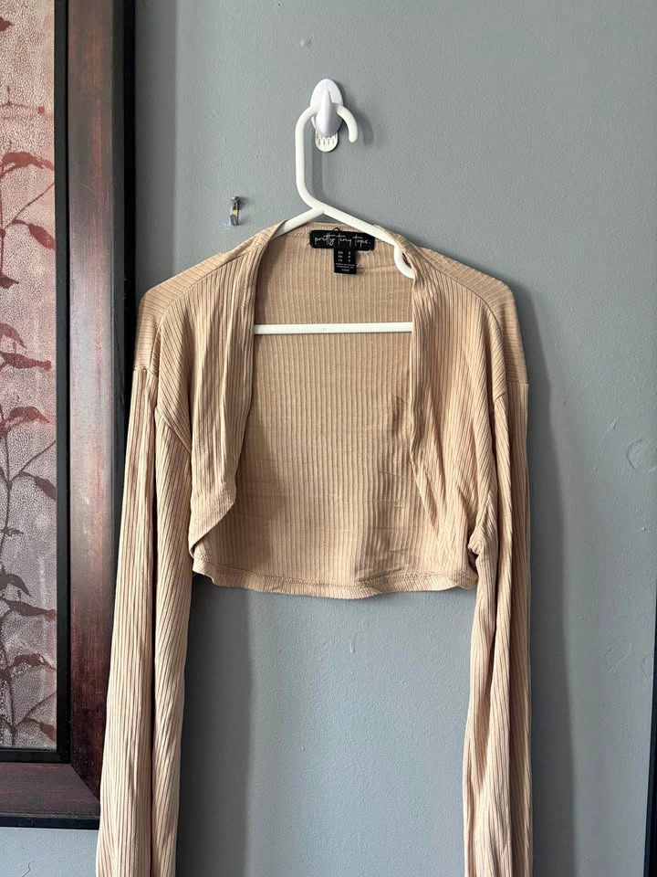 Beige Bolero/Shrug - S