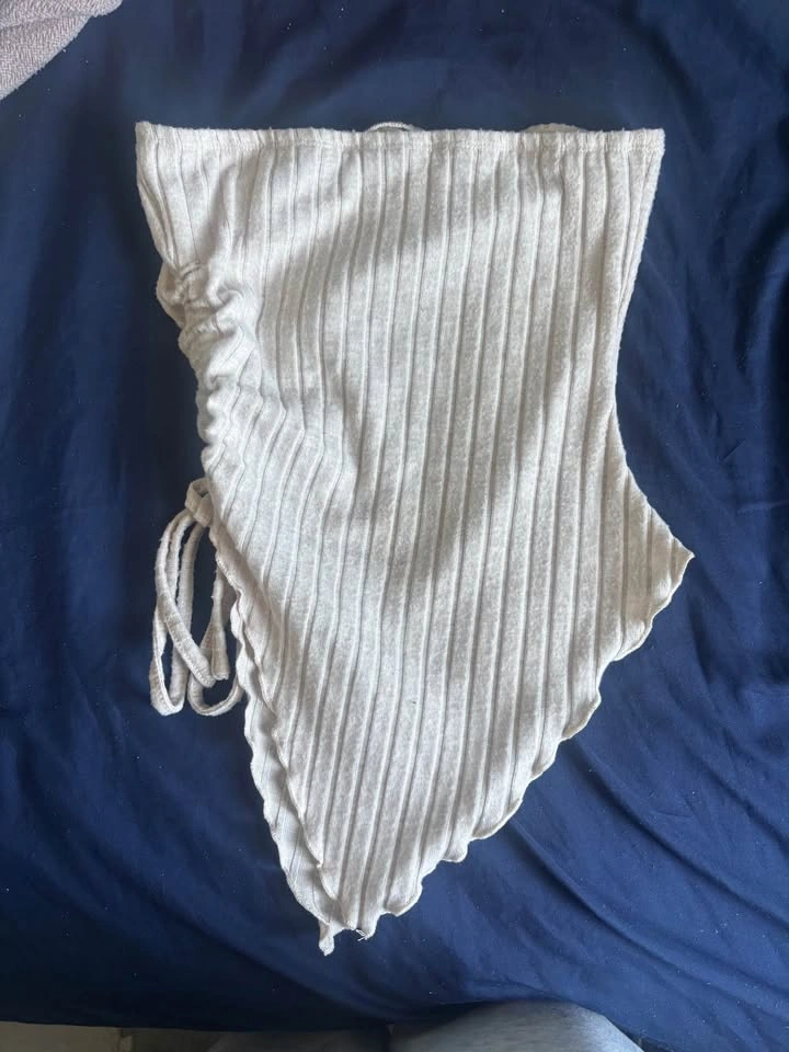 Asymmetrical ribbed tube top - xs - photo 2