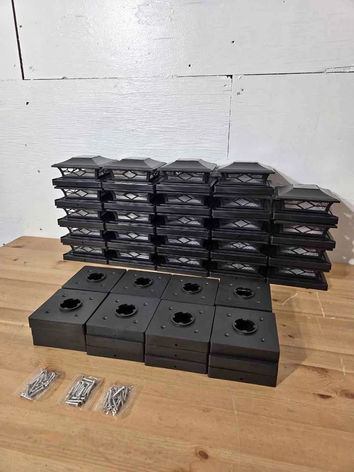 APONUO Solar Post Cap Lights 24 Pack