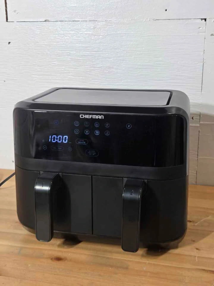 Chefman Dual Basket 9 Qt Air Fryer New - photo 3