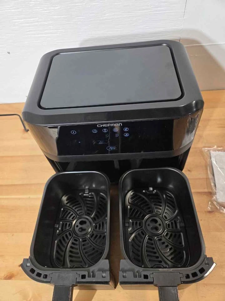 Chefman Dual Basket 9 Qt Air Fryer New - photo 4