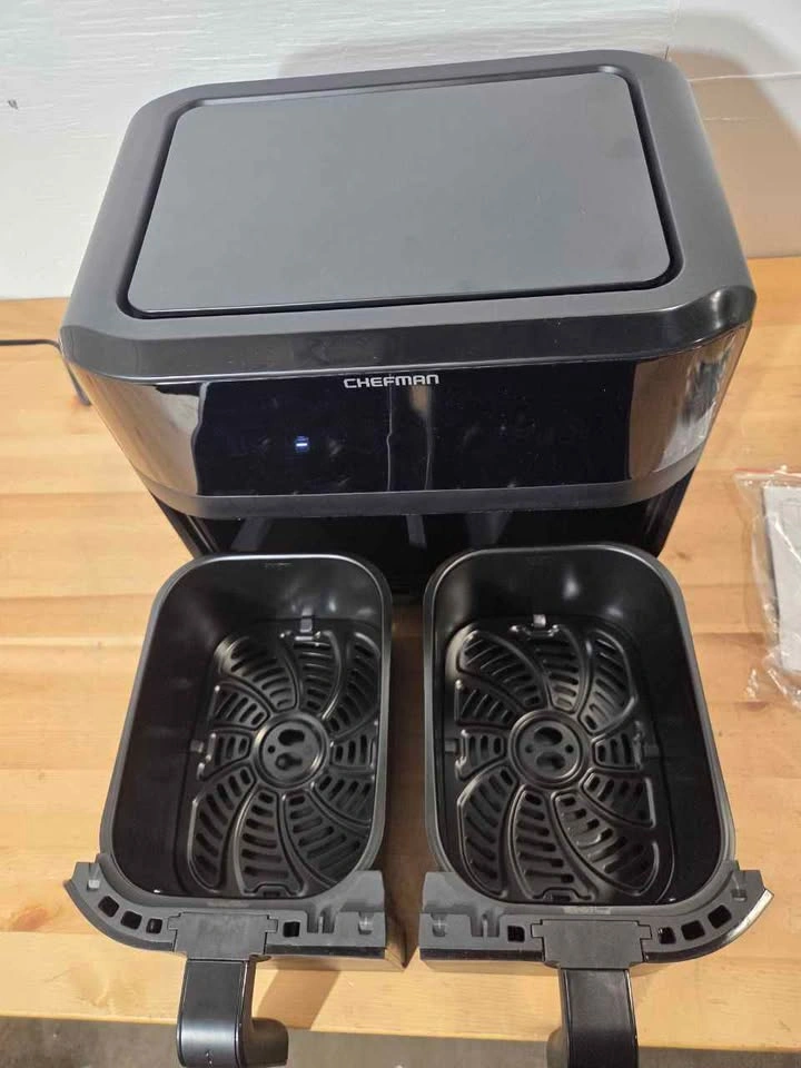 Chefman Dual Basket 9 Qt Air Fryer New - photo 5