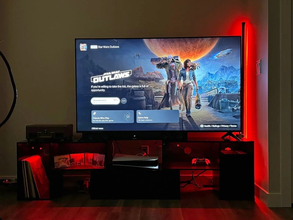 TV stand with LED